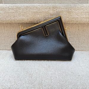 FENDI Shiny Nappa Small Fendi First Black